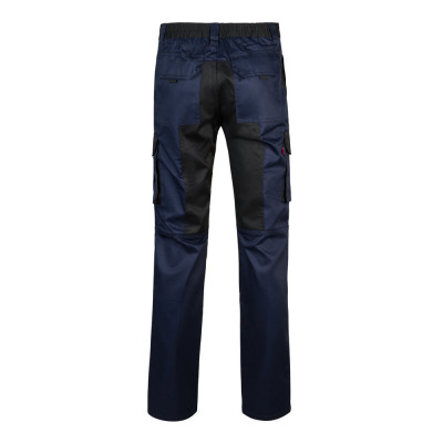 VL NJORD. Calças bicolor em sarja multibolsos (240 g/m²), em algodão (35) e poliéster (65)