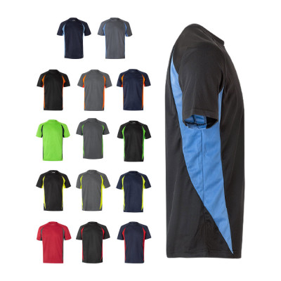 VL SLAYER. Two-tone bird-eye technical t-shirt (160g/m²), in polyester (100)