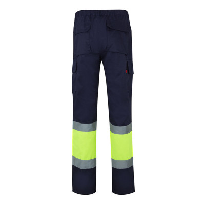 VL POSEIDON. Calças bicolor em sarja multibolsos (210g/m²), em algodão (20) e poliéster (80)