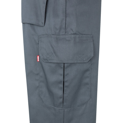 VL POSEIDON. Two-tone multi-pocket twill trousers (210g/m²), in cotton (20) and polyester (80)