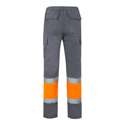 VL POSEIDON. Calças bicolor em sarja multibolsos (210g/m²), em algodão (20) e poliéster (80)