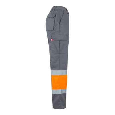 VL POSEIDON. Calças bicolor em sarja multibolsos (210g/m²), em algodão (20) e poliéster (80)