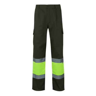 VL POSEIDON. Calças bicolor em sarja multibolsos (210g/m²), em algodão (20) e poliéster (80)