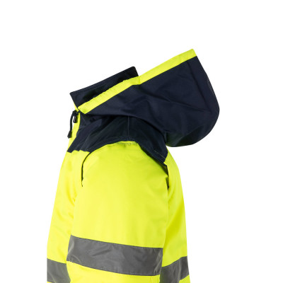 VL JUPITER LARGE. Casaco acolchoado bicolor (180g/m²) em poliéster (100), com recobrimento de PU