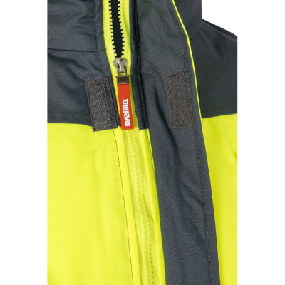 VL JUPITER LARGE. Casaco acolchoado bicolor (180g/m²) em poliéster (100), com recobrimento de PU