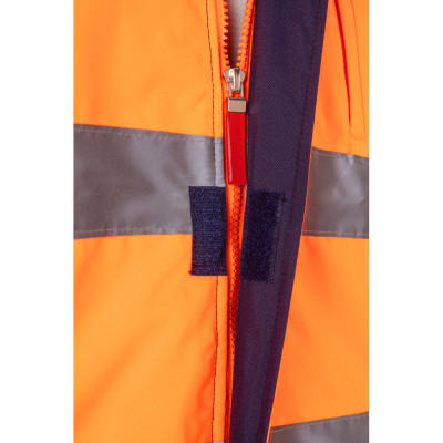 VL JUPITER LARGE. Casaco acolchoado bicolor (180g/m²) em poliéster (100), com recobrimento de PU