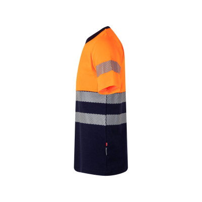 VL BASTET. T-shirt bicolor piqué (150g/m²), em algodão (55) e poliéster (45)