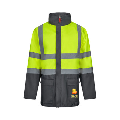 VL JUNO. Parka 4 em 1 bicolor (180g/m²), em poliéster (100) com revestimento de PU