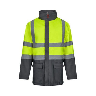 VL JUNO. Parka 4 em 1 bicolor (180g/m²), em poliéster (100) com revestimento de PU