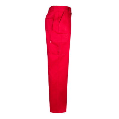 VL MABON. Calças em sarja (200g/m²) multibolsos,em algodão (35) e poliéster (65)