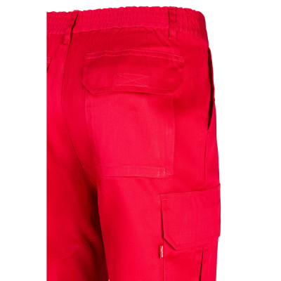 VL MABON. Calças em sarja (200g/m²) multibolsos,em algodão (35) e poliéster (65)
