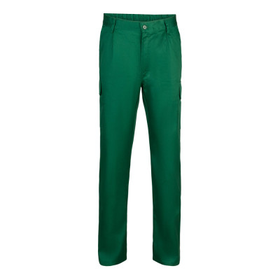 VL MABON. Calças em sarja (200g/m²) multibolsos,em algodão (35) e poliéster (65)