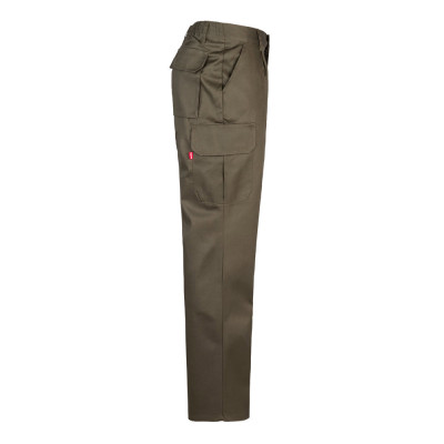 VL MABON. Calças em sarja (200g/m²) multibolsos,em algodão (35) e poliéster (65)