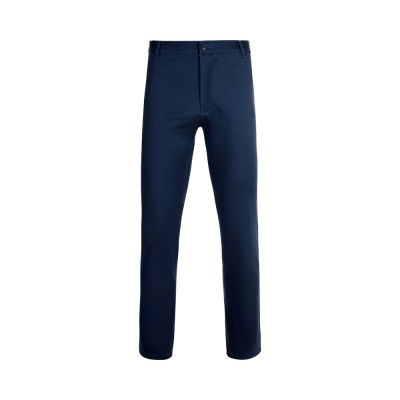 VL VISHNU. Calças chino stretch unissexo (260g/m²), em algodão (98) e elastano (2)