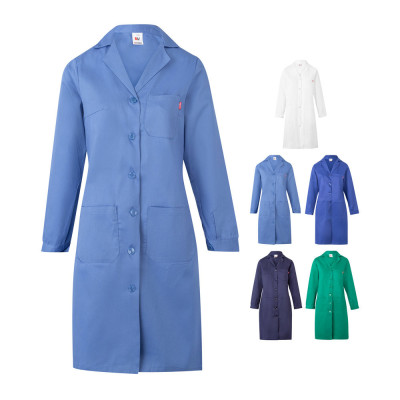 VL RAMA. Long sleeve twill smock (175g/m²), in cotton twill (35) and polyester (65)