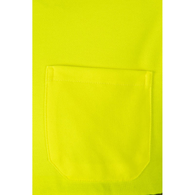 VL PLUTO LARGE. Polo bicolor piqué (150g/m²) de manga comprida, em algodão (55) e poliéster (45)