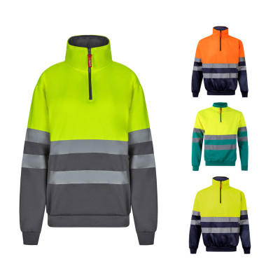 VL THOR LARGE. Sweatshirt bicolor (300g/m²) em felpa de poliéster (100)