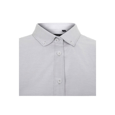 VL PRITHVI WOMEN. Camisa Oxford (180 g/m²) para mulher em algodão (50), poliéster (45) e elastano (5)