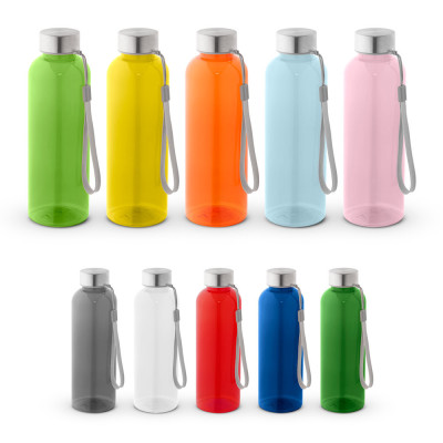 ENDERS M. Garrafa em PET reciclado (100 rPET) com acabamento translúcido brilhante 600 mL
