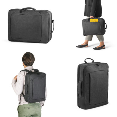 ALEXANDRIA. Mochila 2 em 1 em poliéster 600D para portátil 15'6
