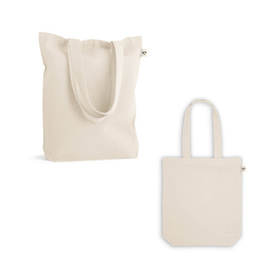 GIRONA. Saco em algodão (50), algodão reciclado (30) e poliéster (20 rPET) (220 g/m²)