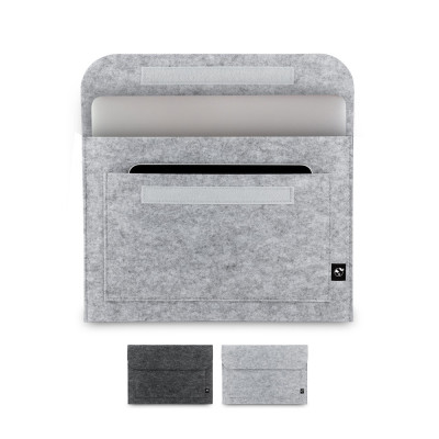 FELPY SLEEVE. Pasta para computador portátil em feltro reciclado (100 rPET)