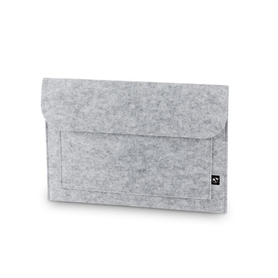 FELPY SLEEVE. Pasta para computador portátil em feltro reciclado (100 rPET)