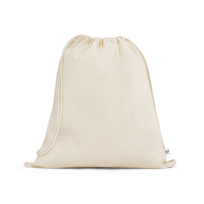 BELIZE. 100 organic cotton drawstring bag (140 g/m²)