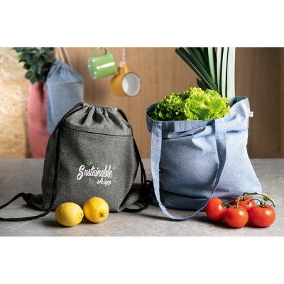 CHANCERY. Saco tipo mochila com algodão reciclado (70), poliéster (30 rPET) (140 g/m²)