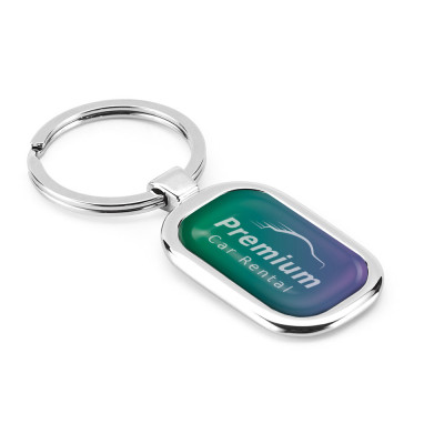 ZABEL. Porta-chaves em metal com possibilidade de personalização doming