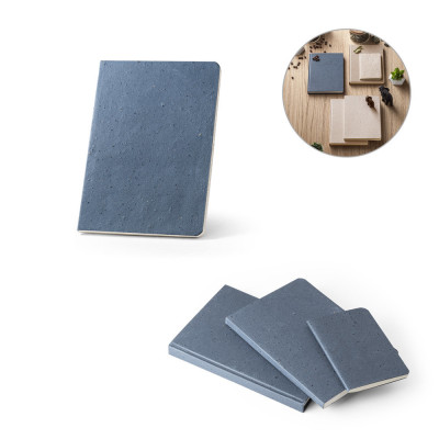 COFFEEPAD SEMI-RIGID. A5 notepad with semi-rigid cover made from coffee husk waste (65)