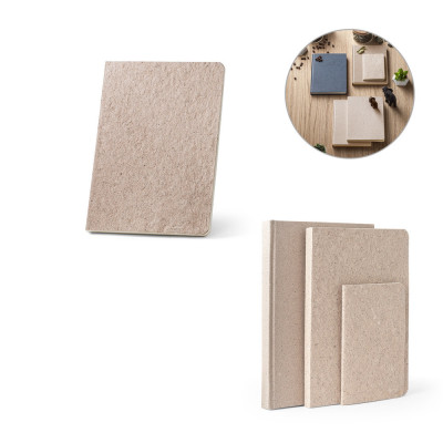 TEAPAD SEMI-RIGID. Bloco de notas A5 com capa semi-rígida fabricada a partir de restos de folhas de chá (65)