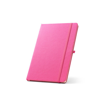 ANNE. A5 notebook in recycled polyester (100 rPET) with lined pages