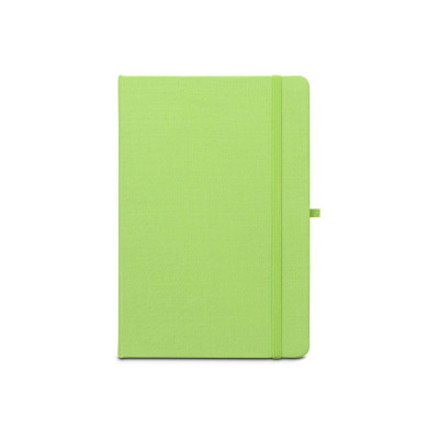 ANNE. A5 notebook in recycled polyester (100 rPET) with lined pages