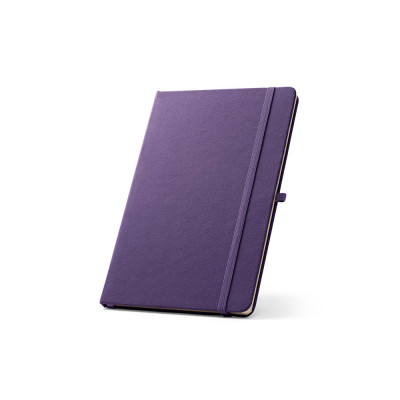 ANNE. A5 notebook in recycled polyester (100 rPET) with lined pages