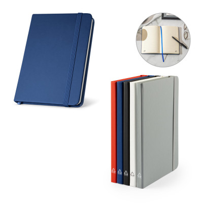 CAMPUS. A5 hardcover notebook in PU (35 recycled) with lined pages 100 recycled
