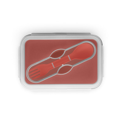 SAFFRON. Lunch Box. Retractable hermetic box in silicone and PP 640 mL
