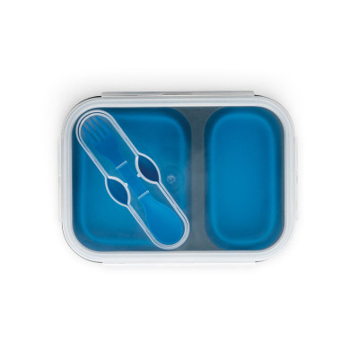 DILL. Lancheira. Caixa hermética retrátil em silicone e PP (480 e 760 mL)