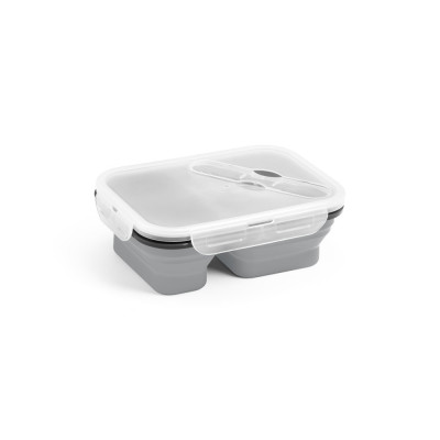 DILL. Lancheira. Caixa hermética retrátil em silicone e PP (480 e 760 mL)