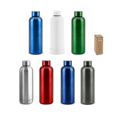 ODIN METTALIC. Bottle in 90 recycled stainless steel 550 mL
