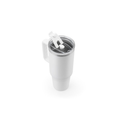 JOYNER XL. Large stainless steel travel cup (91 recycled) with vacuum insulated double wall and a matt finish 1300 mL