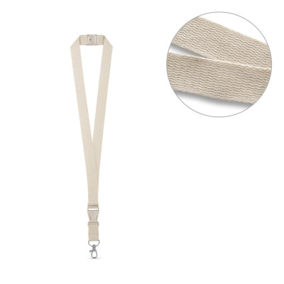 BALLINA. Lanyard 100 algodão com mosquetão em metal