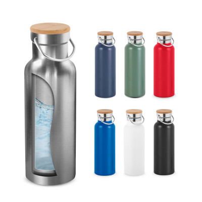 RAGNAR. Garrafa em aço inoxidável (36 reciclado) de parede dupla térmica, isolada a vácuo 570 mL