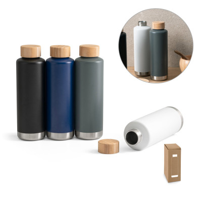NORRE BOTTLE. Garrafa em aço inoxidável (36 reciclado) com parede dupla isolada a vácuo 640 mL