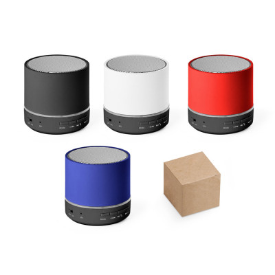 RE-PEREY. Coluna de som portátil de 3W com 4h30m de autonomia em ABS reciclado (100 rABS)