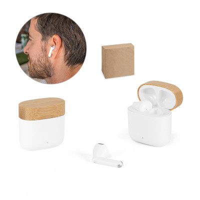 COBAIN. Wireless headphones with 5h of autonomy in recycled ABS (100 rABS) and bamboo