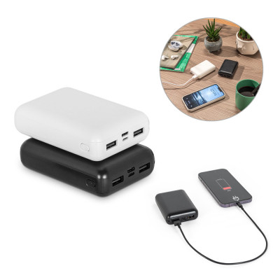 LEAKEY 10. Power bank 10'000 mAh in recycled ABS (100 rABS)
