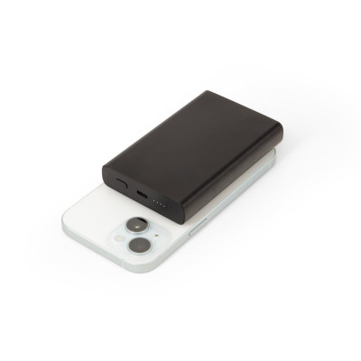 WRIGHT 10. Power bank magnética com carregamento super-rápido em alumínio reciclado e ABS reciclado 10'000 mAh