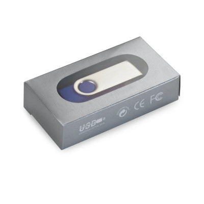 CLAUDIUS 32 GB. Pen Drive USB de 32 GB com clipe em metal