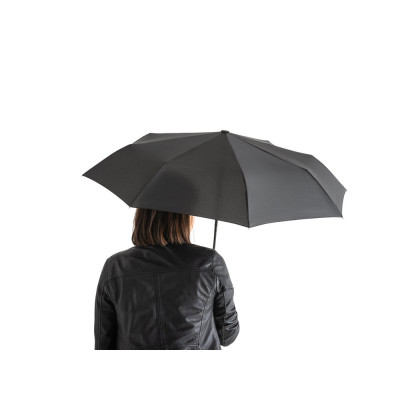 RIVER. Guarda-chuva em poliéster reciclado (100 rPET) 190T pongee dobrável com abertura e fecho automáticos